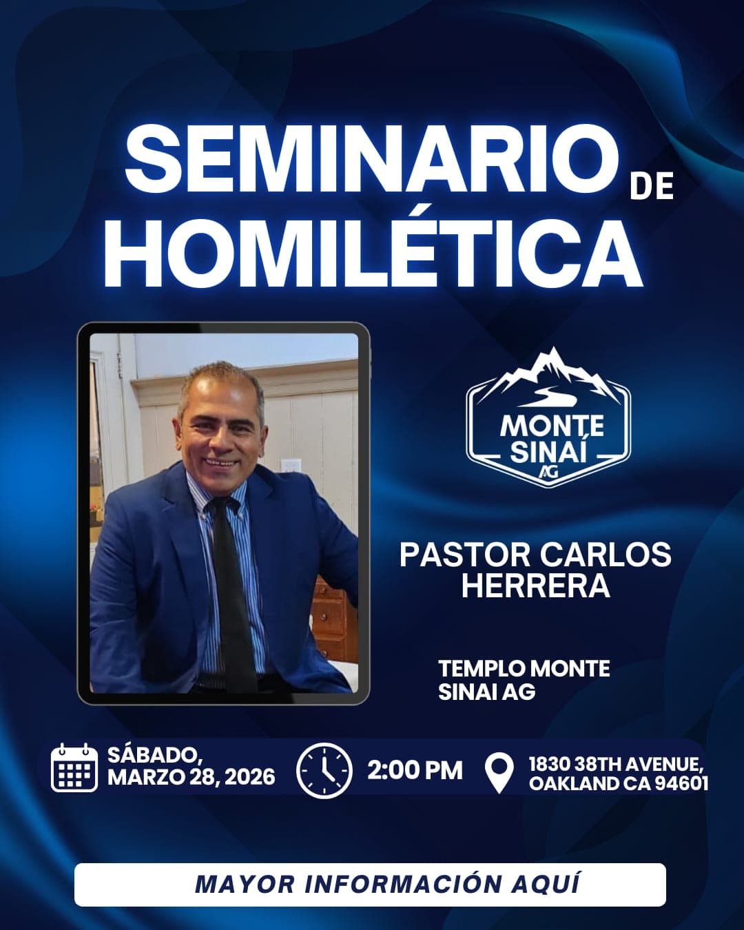 Afiche: Seminario de Homilética